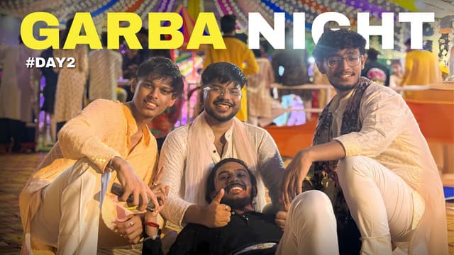 Garba Night YouTube Thumbnail